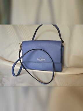 24HR SALE...Like New kate spade Violet/Blue Leather Crossbody Bag